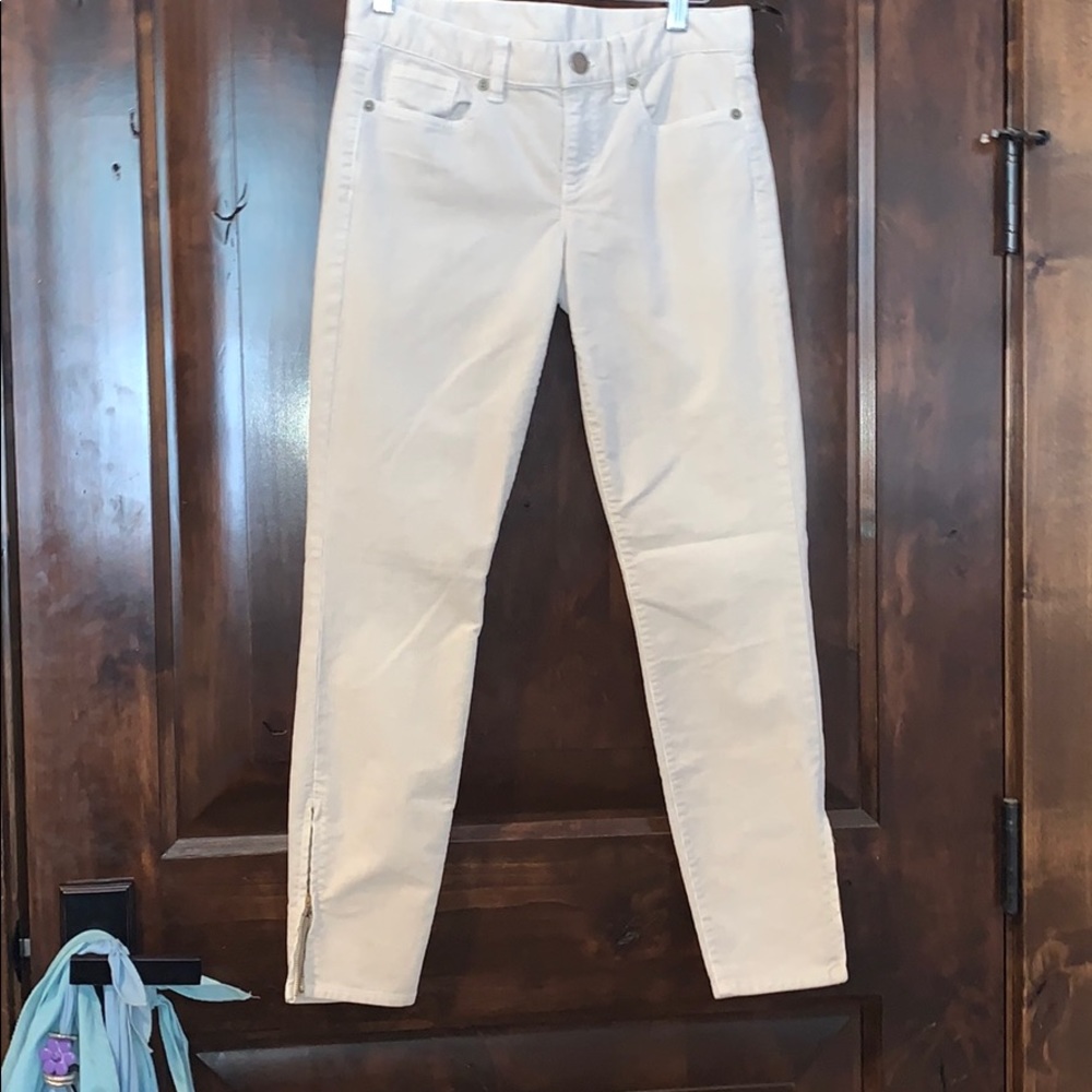 Creme corduroy jeans